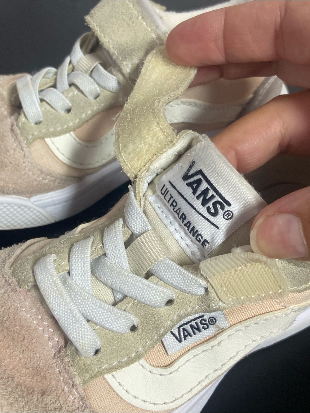 Bundle 2 Pairs Vans Kids Sneakers Pink & Cream UltraRange Size 11/11.5 Toddler - Picture 16 of 16